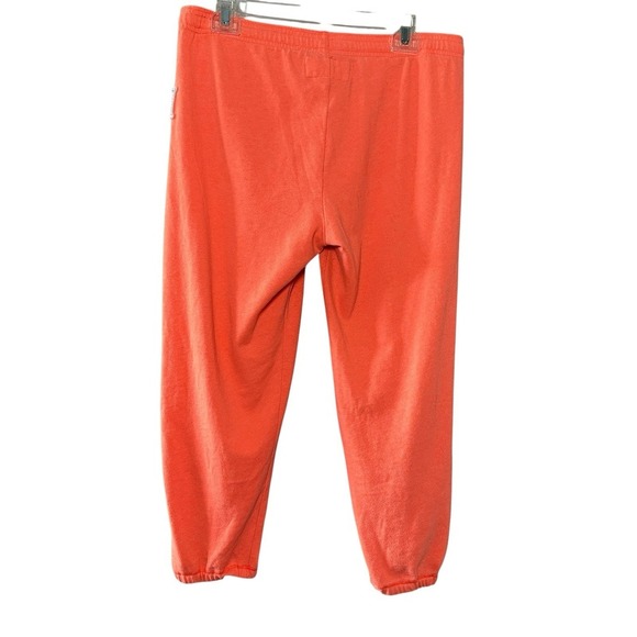 Abercrombie & Fitch Capri Joggers M Coral FITCH '92 Logo Y2K Lounge Sweatpants - Picture 2 of 11